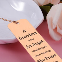 Load image into Gallery viewer, Gift for Grandma Christmas Valentine's Day Bookmark for Grandmother from Grandaughter Grandson Birthday Gifts for Grandma Nana Grammy Mother's Day Gift Grandmother Gift from Teens Kid New Grandma Gift