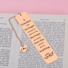 Load image into Gallery viewer, Gift for Grandma Christmas Valentine's Day Bookmark for Grandmother from Grandaughter Grandson Birthday Gifts for Grandma Nana Grammy Mother's Day Gift Grandmother Gift from Teens Kid New Grandma Gift