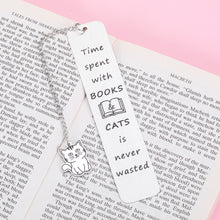 Load image into Gallery viewer, Cat Bookmark, Cute Bookmarks for Women, Funny Bookmark for Bookish Book Lovers Cat Owner Gifts for Women Lover Reading Gifts Birthday Gift for Friends Book Club Gift Valentines Christmas Gift for Her