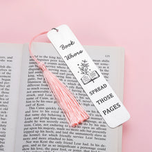 Load image into Gallery viewer, Funny Bookmark Gifts for Book Lovers Women Bookish Gifts for Christmas Birthday Book Marker for Female Friends Teens BFF Bookworm Reader Reading Present Book Club Gifts for Friend