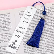 Load image into Gallery viewer, Funny Bookmark for Women Men Book Spicy Reader Gift for Book Lover Bookish Birthday Holiday Gifts for Female Male Friends BFF Her Spicy Reader Reading Present Book Club Gifts I Don't Watch PRN