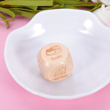 Load image into Gallery viewer, Date Night Ideas for Boyfriend Girlfriend Food Decision Dice Gag Gift for Him Her Christmas for Couple 5th Wood Anniversary Wedding Gifts Valentines Birthday Gifts for Men Women