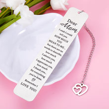 Load image into Gallery viewer, Mom Gift Bookmark for Women Mothers Day from Son Daughter Appreciation Gifts for Mom Birthday Valentines Christmas Stocking Gifts for Mother Mommy Grandma from Teen Kids I Love You Mom Book Lover Gift
