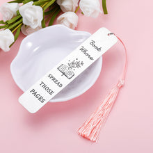 Load image into Gallery viewer, Funny Bookmark Gifts for Book Lovers Women Bookish Gifts for Christmas Birthday Book Marker for Female Friends Teens BFF Bookworm Reader Reading Present Book Club Gifts for Friend