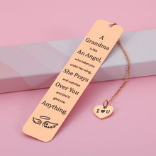 Load image into Gallery viewer, Gift for Grandma Christmas Valentine's Day Bookmark for Grandmother from Grandaughter Grandson Birthday Gifts for Grandma Nana Grammy Mother's Day Gift Grandmother Gift from Teens Kid New Grandma Gift