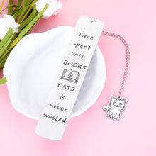 Load image into Gallery viewer, Cat Bookmark, Cute Bookmarks for Women, Funny Bookmark for Bookish Book Lovers Cat Owner Gifts for Women Lover Reading Gifts Birthday Gift for Friends Book Club Gift Valentines Christmas Gift for Her