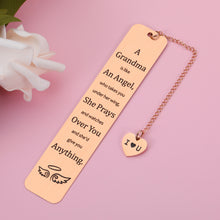 Load image into Gallery viewer, Gift for Grandma Christmas Valentine's Day Bookmark for Grandmother from Grandaughter Grandson Birthday Gifts for Grandma Nana Grammy Mother's Day Gift Grandmother Gift from Teens Kid New Grandma Gift
