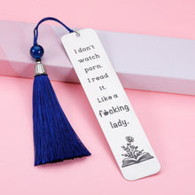 Load image into Gallery viewer, Funny Bookmark for Women Men Book Spicy Reader Gift for Book Lover Bookish Birthday Holiday Gifts for Female Male Friends BFF Her Spicy Reader Reading Present Book Club Gifts I Don't Watch PRN