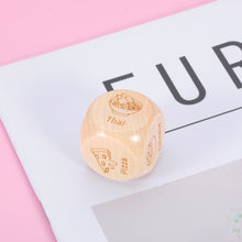 Load image into Gallery viewer, Date Night Ideas for Boyfriend Girlfriend Food Decision Dice Gag Gift for Him Her Christmas for Couple 5th Wood Anniversary Wedding Gifts Valentines Birthday Gifts for Men Women