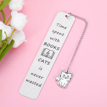 Load image into Gallery viewer, Cat Bookmark, Cute Bookmarks for Women, Funny Bookmark for Bookish Book Lovers Cat Owner Gifts for Women Lover Reading Gifts Birthday Gift for Friends Book Club Gift Valentines Christmas Gift for Her