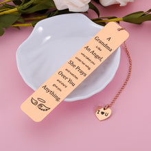 Load image into Gallery viewer, Gift for Grandma Christmas Valentine's Day Bookmark for Grandmother from Grandaughter Grandson Birthday Gifts for Grandma Nana Grammy Mother's Day Gift Grandmother Gift from Teens Kid New Grandma Gift