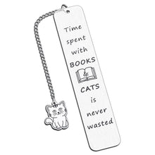 Load image into Gallery viewer, Cat Bookmark, Cute Bookmarks for Women, Funny Bookmark for Bookish Book Lovers Cat Owner Gifts for Women Lover Reading Gifts Birthday Gift for Friends Book Club Gift Valentines Christmas Gift for Her