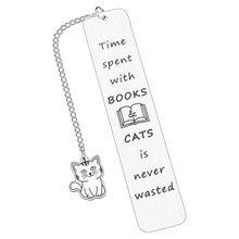 Load image into Gallery viewer, Cat Bookmark, Cute Bookmarks for Women, Funny Bookmark for Bookish Book Lovers Cat Owner Gifts for Women Lover Reading Gifts Birthday Gift for Friends Book Club Gift Valentines Christmas Gift for Her