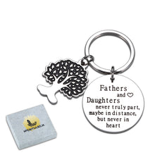 Load image into Gallery viewer, Father's Day Gift from Daughter Son to Dad Birthday Christmas Keychain Gifts for Daddy Stepdad Father To Be from Wife Kids I Love You Keyring for Men Him Papa Father Of The Bride Wedding Anniversary