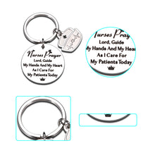 Load image into Gallery viewer, Nurse Keychain Gifts for Women RN Nurses Prayer Gifts for Medical Students Nurse Day Graduation Gift for Professional Nurses Inspirational Valentines Christmas Present for Girls Nurses Practitioner