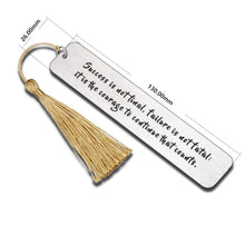 Load image into Gallery viewer, Inspirational Gifts Bookmark for Women Men Readers Christmas Graduation Birthday Present for Book Lovers Girls Boys Encouragement Bookmark with Tassel for Friends Daughter Son Stocking Stuffer