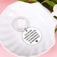 Load image into Gallery viewer, Funny Christmas Stocking Stuffers for Boss Lady Employee Appreciation Gifts for Coworker Boss Appreciation Keepsake Office Thank You Keychain for Colleagues Friends Going Away Leaving Gifts in Bulk