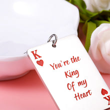 Load image into Gallery viewer, Christmas Valentines Gifts Keychain for Husband Boyfriend Funny Anniversary Birthday Pocker Key Chain for Poker Lover Hubby Fiance from Wife Girlfriend Father's Day Wedding Keyring for Men Him