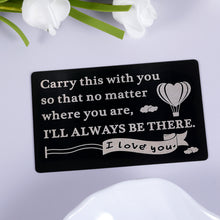 Load image into Gallery viewer, Wallet Card Birthday Christmas for Boyfriend Husband Anniversary Valentines Card for Family Son Daughter Wedding Engagement Gift for Groom Bride Fiance Fiancee Mini Love Note Stocking Stuffers