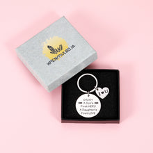 Load image into Gallery viewer, Dad Gifts Keychain from Daughter Kids, Father’s Day Birthday Key Chain Gift for Daddy from Son, Stepdad New Dad to be Keyring from Wife, Christmas Valentine Wedding Keepsake for Men Father-in-Law