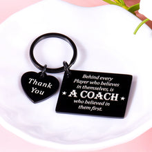 Load image into Gallery viewer, Christmas Gift for Coach Going Away Mentor Gift Birthday Christmas Retirement Keyring Present Coach Appreciation Basketball Coach Gift Thank You Keychain for Baseball Coach Teacher Hockey Celebration