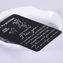 Load image into Gallery viewer, Grandpa Christmas Gifts Stocking Stuffers Gift Wallet Metal Card Unique Gifts for Grandpa Fathers Day Gift Best Grandfather Gifts from Grandson Granddaughter Granddad Poppy Valentines Day for Opa