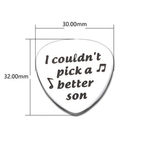 Load image into Gallery viewer, To My Son Gift Guitar Pick from Mom Dad Musician Guitar Lover Gifts for Son Teen Boys Kid Guitar Pick Plectrums For Step Son Adult Birthday Christmas Graduation Gifts for Men Him Bass Electric Guitars