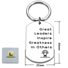 Load image into Gallery viewer, Boss Leader Appreciation Gift for Women Men Christmas Birthday Retirement Keychain for Manager Supervisor Bosses Office Presents for Employer Work Friends Boss Lady Thanksgiving Goodbye Going Away