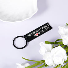 Load image into Gallery viewer, Funny Couple Gift Keychain for Boyfriend Girlfriend Valentines Birthday Gifts for Husband Groom from Wife Bride Christmas Wedding Anniversary Keyring for Friends BFF Him Her Stocking Stuffer Present