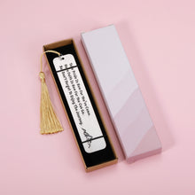 Load image into Gallery viewer, Inspirational Gifts Bookmark for Women Men Readers Christmas Graduation Birthday Present for Book Lovers Girls Boys Encouragement Bookmark with Tassel for Friends Daughter Son Stocking Stuffer