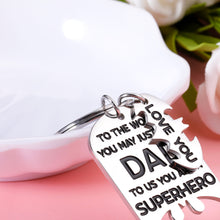 Load image into Gallery viewer, Dad Christmas Fathers Day Birthday Gifts Keychain from Daughter Son Daddy Valentine Gift for Stepdad New Dad to Be Husband from Kids Stepdaughter Wife Father of The Bride Wedding Presents Men Him