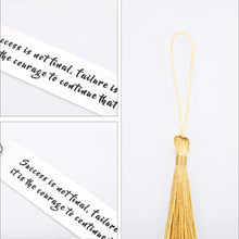 Load image into Gallery viewer, Inspirational Gifts Bookmark for Women Men Book Lovers Christmas Graduation Birthday Present for Daughter Son Teen Girls Boys Encouragement Bookmark with Tassel for Friends Coworker Stocking Stuffer