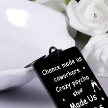 Load image into Gallery viewer, Funny Coworker Appreciation Leaving Gifts Keychain for Women Men Thank You Goodby Keyring for Freinds Boss Colleagues Office Farewell Retirement Gifts for Leader Employees Birthday Christmas Present