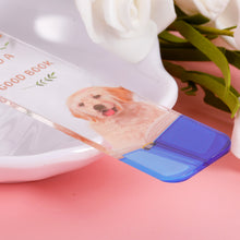 Load image into Gallery viewer, Dog Acrylic Bookmark for Dog & Books Gift Bookmark for Book Puppy Lovers Birthday Christmas Book Mark Gifts for Friends Family Son Daughter Graduation Holiday Stocking Stuffers Present for Him Her