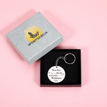 Load image into Gallery viewer, Long-Distance Relationship Gifts Keychain for Boyfriend Girlfriend Going Away Key Chain Gift for Husband Wife Friends Anniversary Valentine's Day Long Distance Keyring Gifts for Couple BFF
