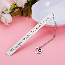 Load image into Gallery viewer, Husband Christmas Valentine's Gifts Bookmark from Wife Girlfriend Boyfriends Gifts Birthday Anniversary Bookmark Gifts for Her Him Husband Wife Men Couple Funny Wedding Engagement Gift Bookmark