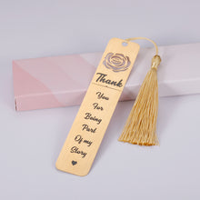 Load image into Gallery viewer, Thank You Gifts Bookmark for Women Men Appreciation Gift for Teacher Mentor Employees Birthday Christmas Bookmark with Tassel for Friend Book Lover Coworker Graduation Back to School Leaving Present
