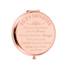 Load image into Gallery viewer, XPENMULBOJA Stocking Stuffers for Daughter from Mom Compact Mirror for Teens Girls Birthday Graduation Inspirational Make Up Gifts for Teenage Girls 16th18th 21st Wedding Valentines Mothers Day
