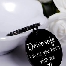 Load image into Gallery viewer, Boyfriend Gifts from Girlfriend Stocking Stuffers for Boyfriend Husband Drive Safe Keychain Valentines Gifts Keychain for Son Daughter Husband Birthday Present from Wife Fiance Couple Gifts