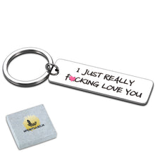 Load image into Gallery viewer, Couple Keychain Gifts for Him Her Birthday Wedding Anniversary Gift For Boyfriend Husband Fiance from Girlfriend Wife I Love you Present for Friends BFF Valentine Christmas for Women Men Engagement
