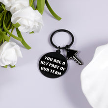 Load image into Gallery viewer, Team Key Chain Gifts for Players Coaches Employee Appreciation Gift Keychain for Women Men Thank You Keyring for Team Member Coworker Friends Retirement Goodbye Christmas Present for Supervisor Mentor