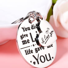 Load image into Gallery viewer, Stepmom Stepdad Gifts Keychain from Daughter Son Christmas Father’s Day Gift Key Chain for Bonus Dad Father Mother in Law Keyring for Adoptive Mom Dad Parents Mother's Day Stocking Stuffers Present