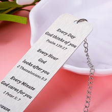 Load image into Gallery viewer, Christian Gifts for Women Christmas Stocking Stuffer Bible Verse Bookmarks Inspirational for Women Men Religious Scripture Gifts for Baptism Faith Birthday Present for Son Daughter First Communion