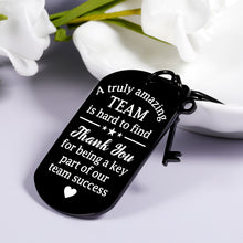 Load image into Gallery viewer, Appreciation Gifts for Coworkers Christmas Stocking Stuffers for Work Bestie Coworker Team Appreciation Gifts for Women Men Workmates Friend Colleague Coworker Leaving Gift Keychain in Bulk