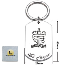 Load image into Gallery viewer, Inspirational Gifts Keychain for Women Sobriety Addiction Recovery Cancer Survivor Encouragement Gifts for Friends Family Surgery Sympathy Cancer Survivor Key Chian Warrior AA NA Recover Keyring