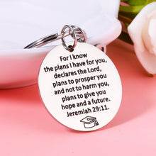 Load image into Gallery viewer, Class of 2023 Graduation Gifts for Him Her Bible Verse Gifts for Christian Gifts Keychain for Middle High School College Students Nurse Graduates 2023 Grad Ph.D. Master Religious Church Bulk Gifts