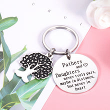 Load image into Gallery viewer, Father's Day Gift from Daughter Son to Dad Birthday Christmas Keychain Gifts for Daddy Stepdad Father To Be from Wife Kids I Love You Keyring for Men Him Papa Father Of The Bride Wedding Anniversary