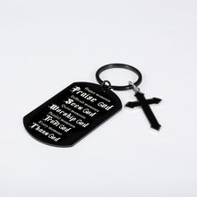 Load image into Gallery viewer, Christian Keychain Gifts for Women Men Inspirational Religious Faith Keychain for Family Friends Godkids Christmas Baptism Keyring for Boys Girls First Communion Confirmation Easter Stocking Stuffers