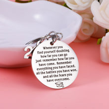 Load image into Gallery viewer, 2023 Graduation Gifts Keychain for Him Her Class Of 2023 Gift for College Middle High School Ph.D. Graduation Gift 2023 Senior Grad Master Nurse Graduates Inspirational Gift for Women Men Son Daughter
