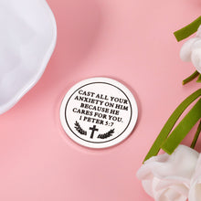 Load image into Gallery viewer, Anti-Anxiety Challenge Coin for Women Men Don't Be Anxiety Gift Coin for Serenity Prayer Christians Encouragement Stress Relief Get Well Gifts for Friends Son Daughter Christmas Stocking Stuffers